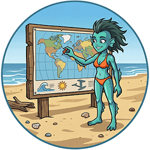 Mara and the Foilers Pin Map