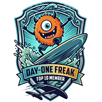 Day-One Freak Member Badge