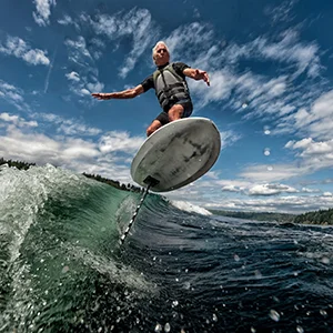 Mike Boat Wake Foiling