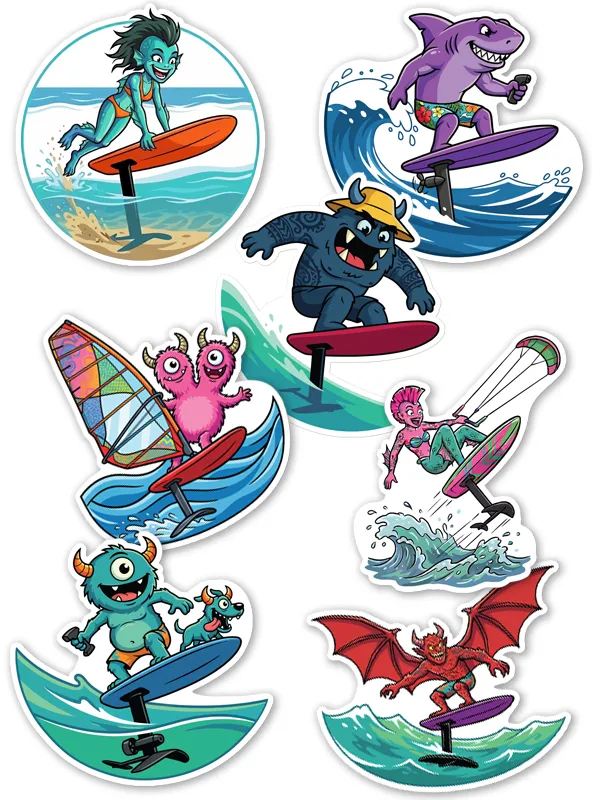 Foiling Freaks monster sticker collection