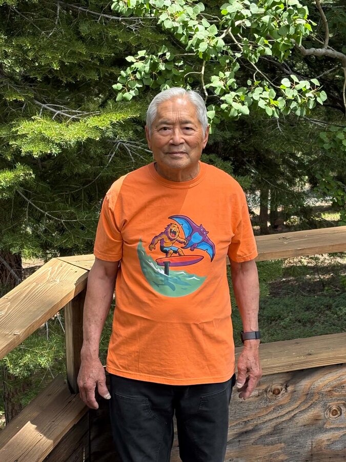 Kelvin went all in on the bold colors. merch photo