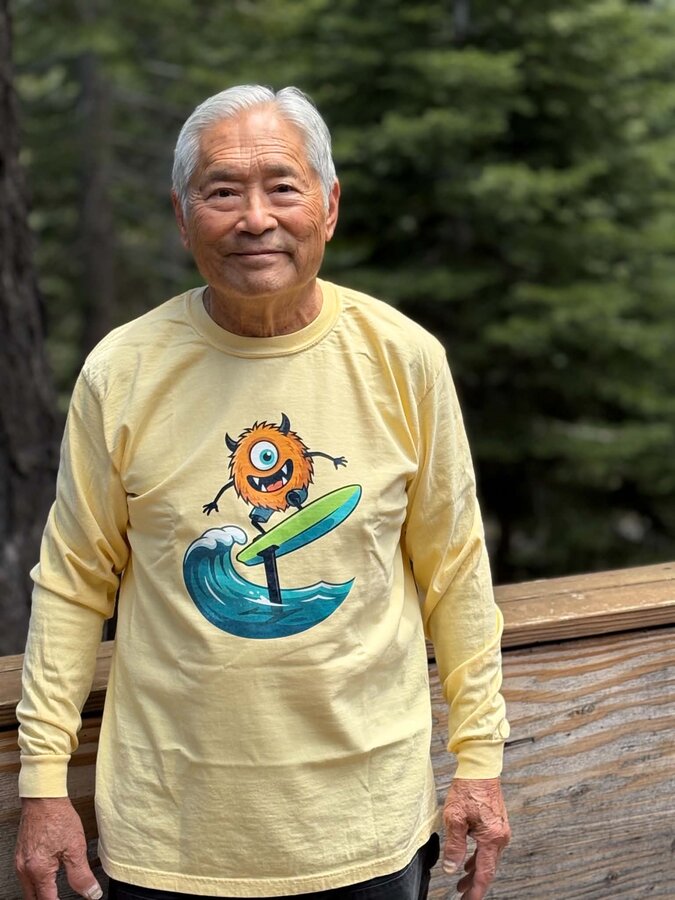 Rockin the custom long-sleeve. merch photo