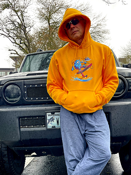 Surprisingly high-quality hoodies, bold colors rock. merch photo Surprisingly high-quality hoodies, bold colors rock. merch photo