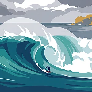 Big Wave Foiling Image