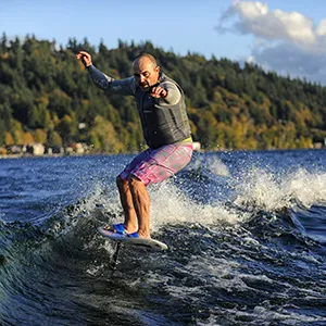 Boat Wake Foiling Image