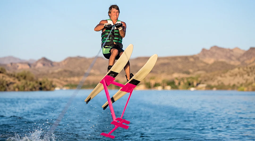 Dual Ski Foiling Live Action Image