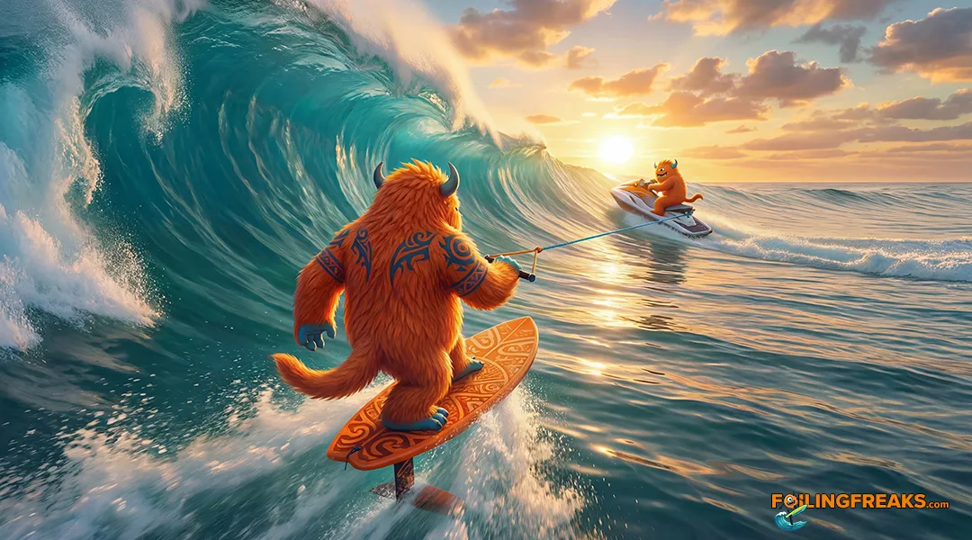 Tow-In Foiling Live Action Image