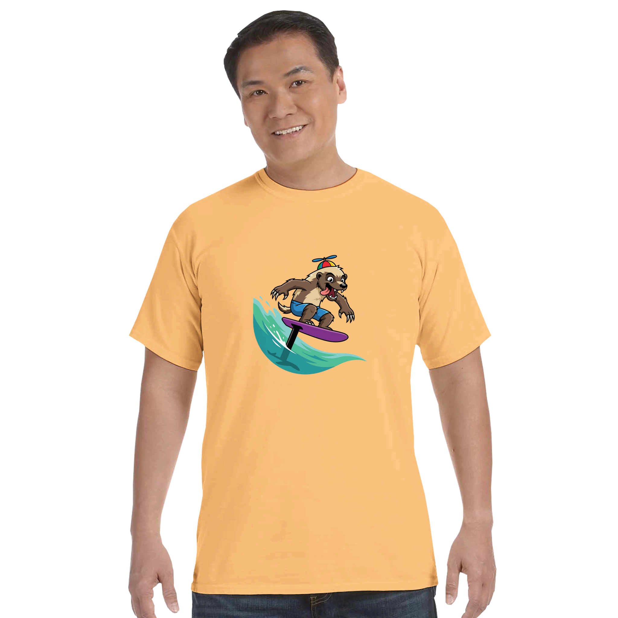 Johnathan Wake Foil Unisex Heavyweight Crewneck T-Shirt | Comfort Colors C1717 - Image 17