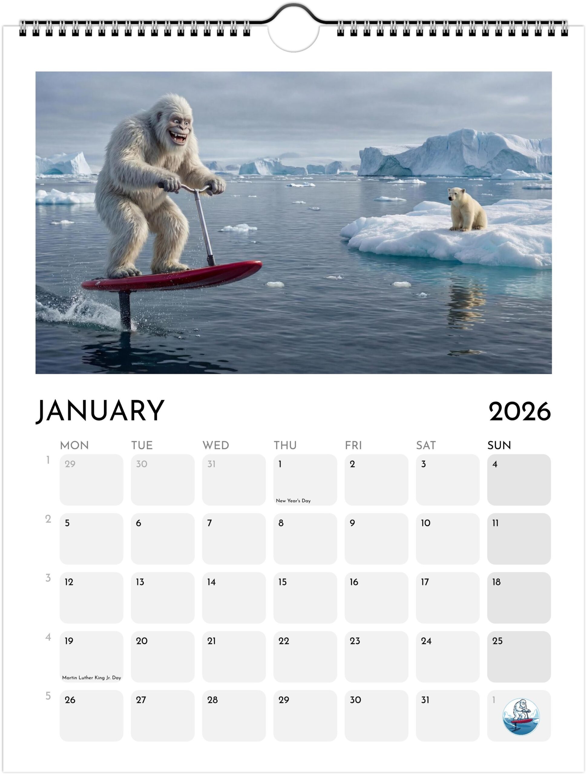 Foiling Freaks Wall Calendar 2026 (US & CA) - Image 2