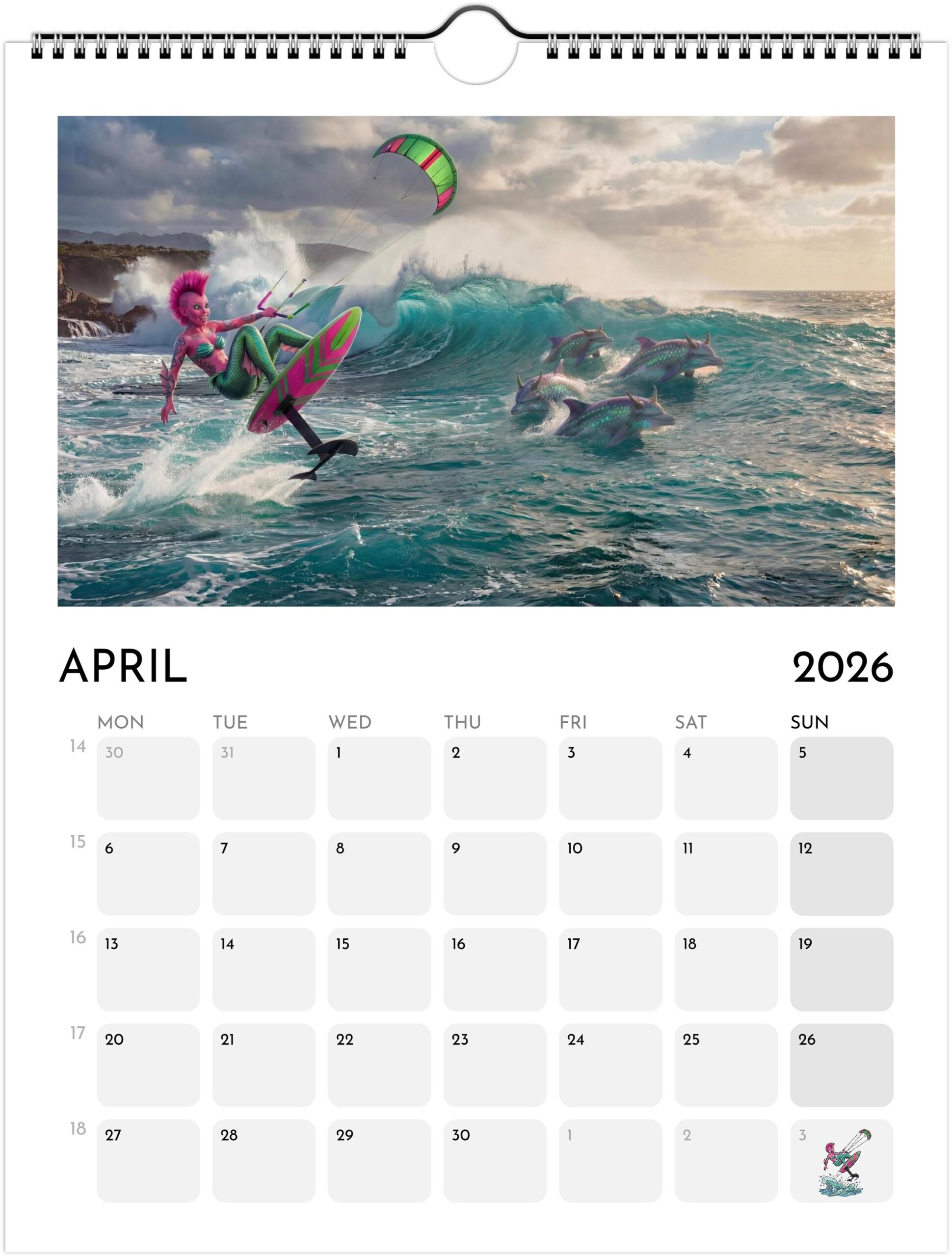 Foiling Freaks Wall Calendar 2026 (US & CA) - Image 5