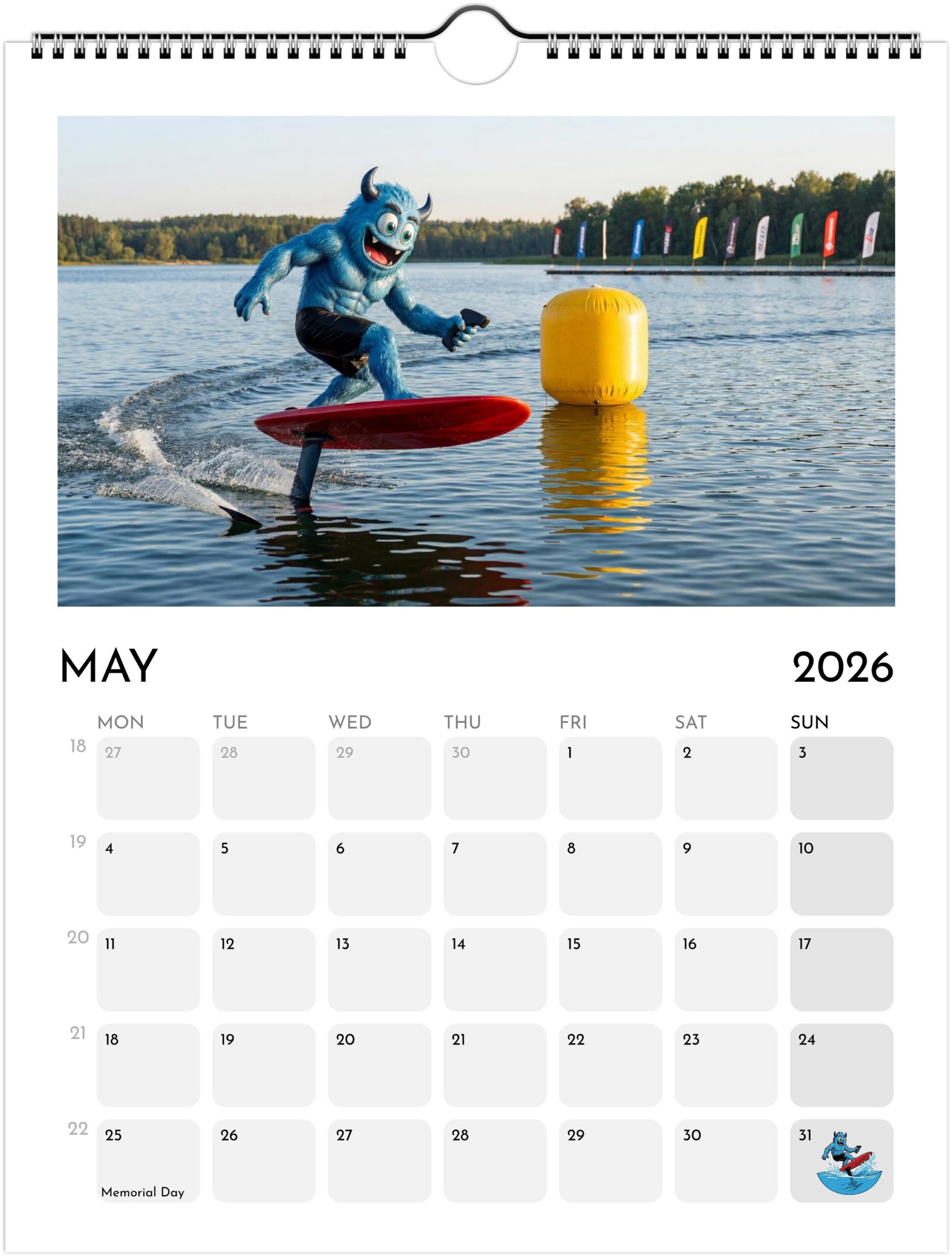 Foiling Freaks Wall Calendar 2026 (US & CA) - Image 6