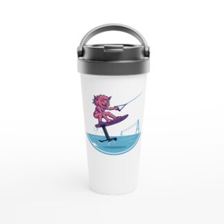 Riffi Cable Park Foiling White 15oz Stainless Steel Travel Mug