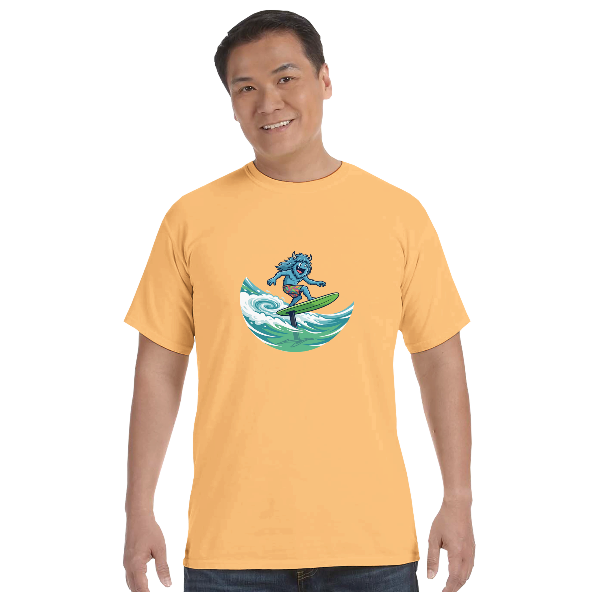 Riff River Foil Unisex Heavyweight Crewneck T-Shirt | Comfort Colors C1717 - Image 17