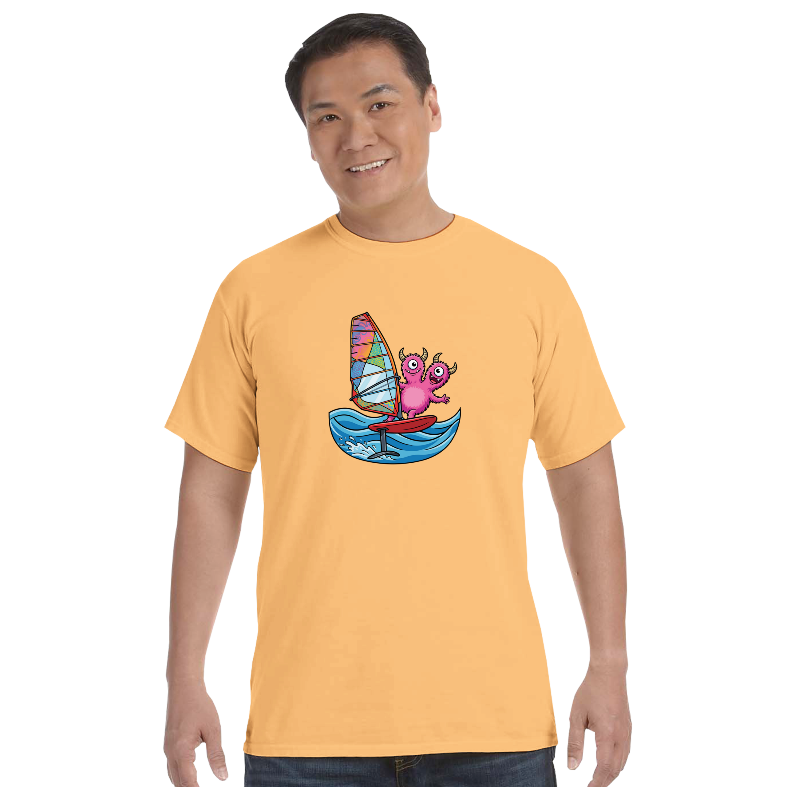 Jasper and Casper Windsurfing Unisex Heavyweight Crewneck T-Shirt | Comfort Colors C1717 - Image 17