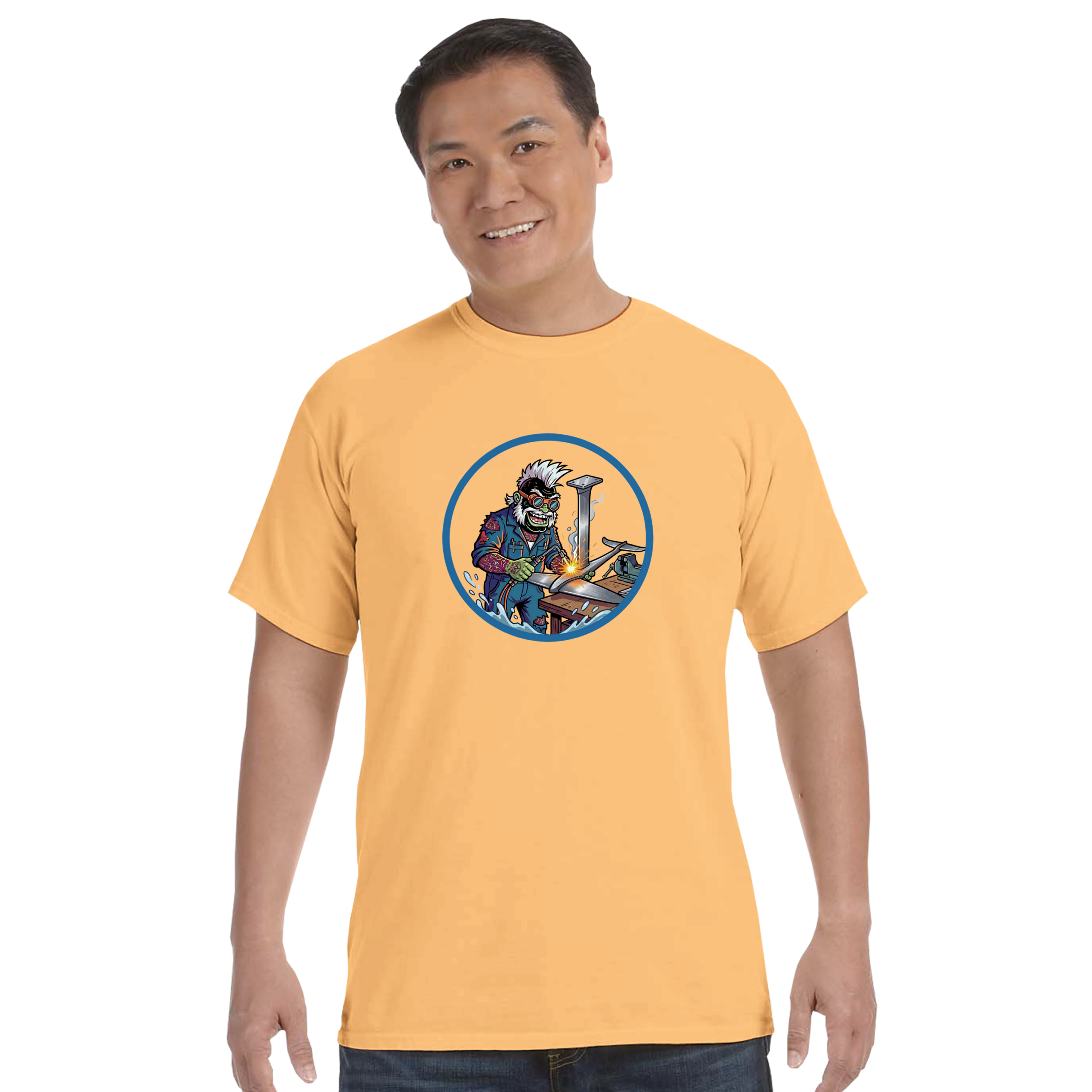 Notorious Mechanic Unisex Heavyweight Crewneck T-Shirt | Comfort Colors C1717 - Image 17