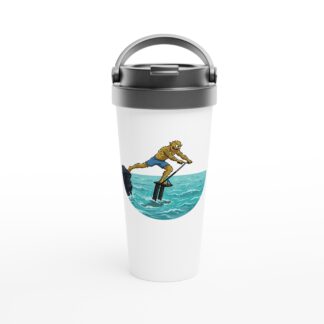 Gritch Proxyfoil White 15oz Stainless Steel Travel Mug