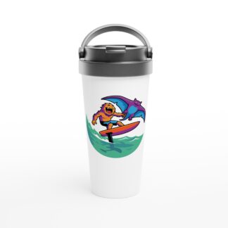 Griffin Winging White 15oz Stainless Steel Travel Mug