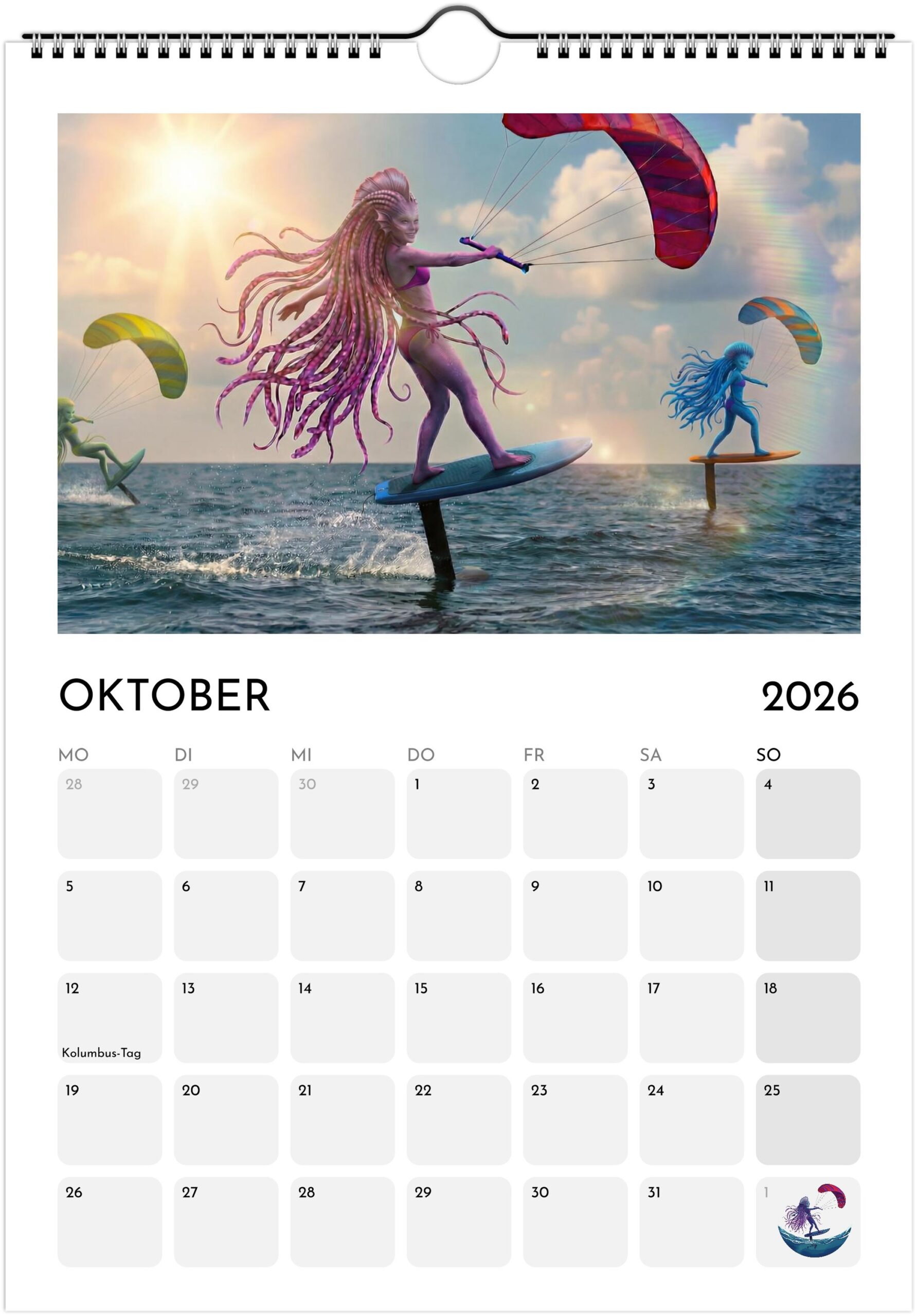 Foiling Freaks Wall Calendar 2026 (EU & Rest of World) - Printed in German - Image 11