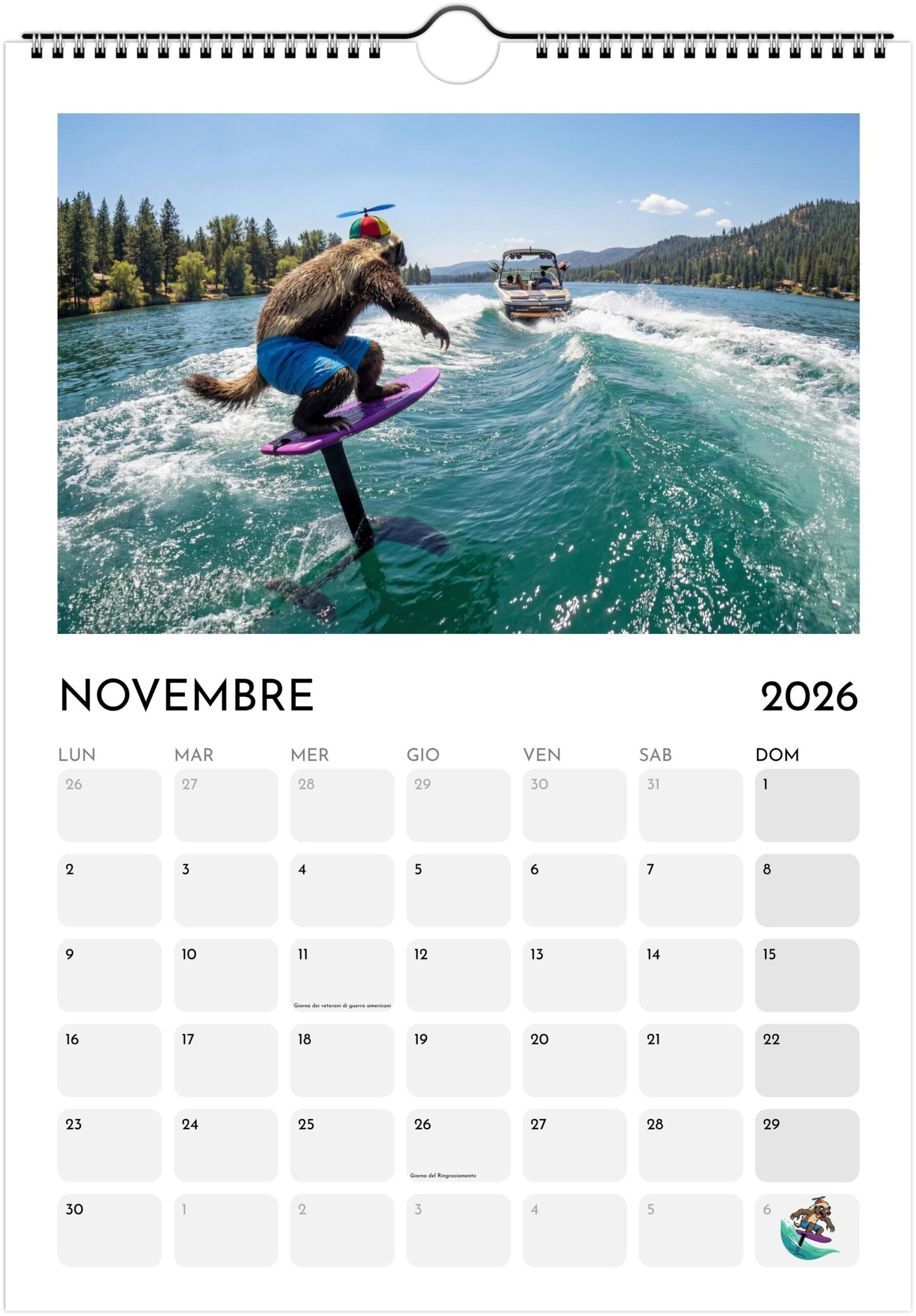 Foiling Freaks Wall Calendar 2026 (EU & Rest of World) - Printed in Italian - Image 12