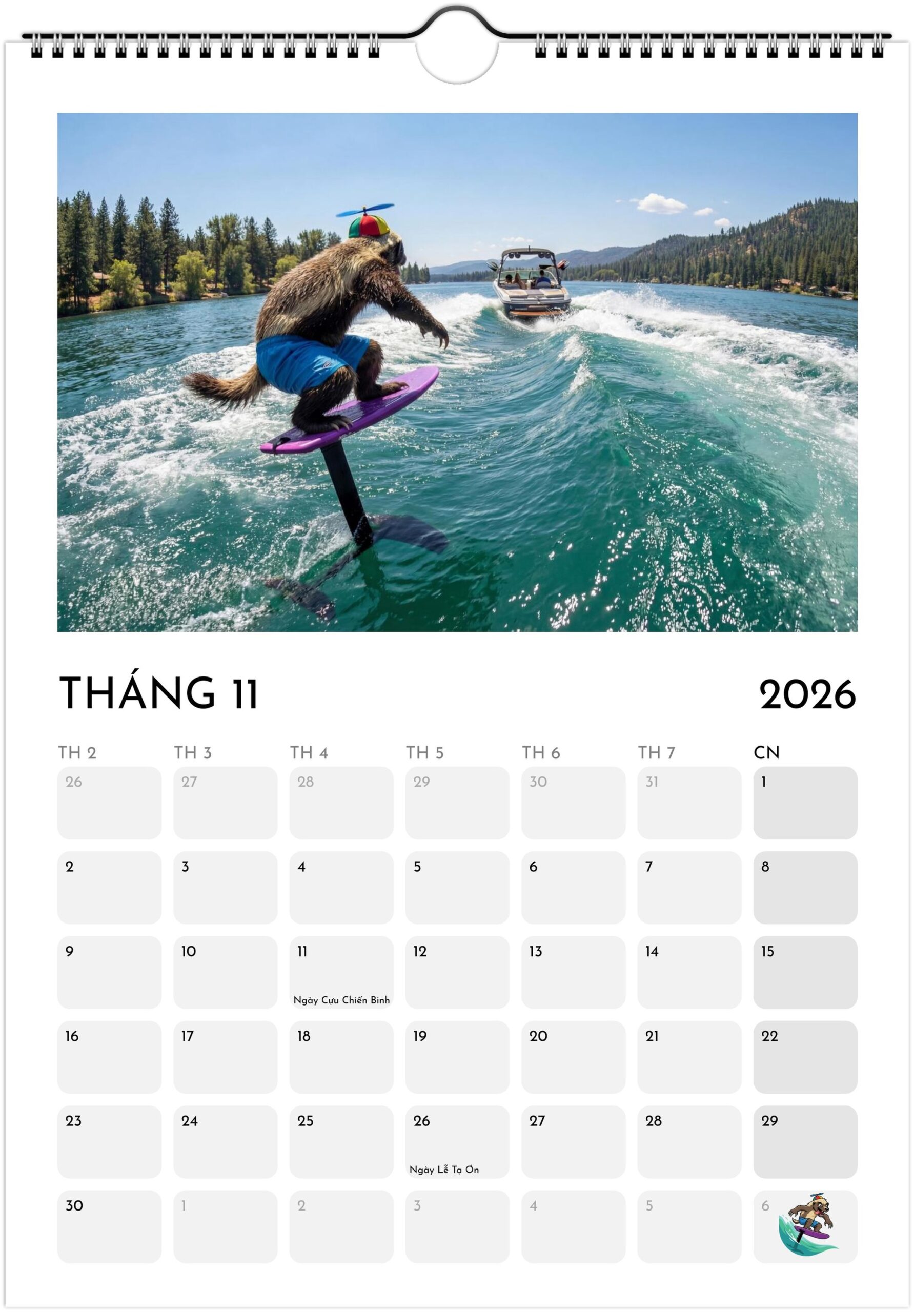 Foiling Freaks Wall Calendar 2026 (EU & Rest of World) - Printed in Vietnamese - Image 12