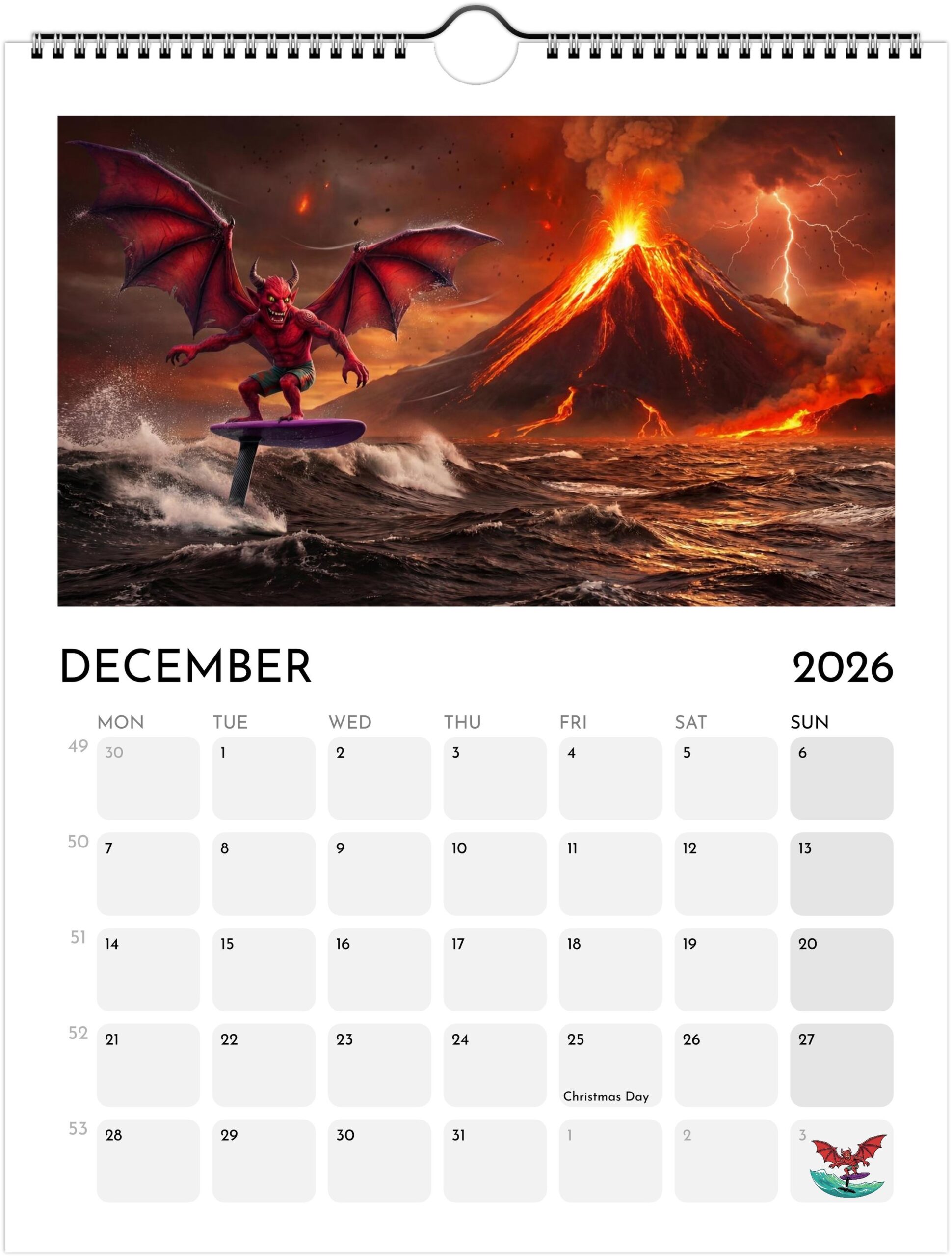 Foiling Freaks Wall Calendar 2026 (EU & Rest of World) - Printed in English - Image 13