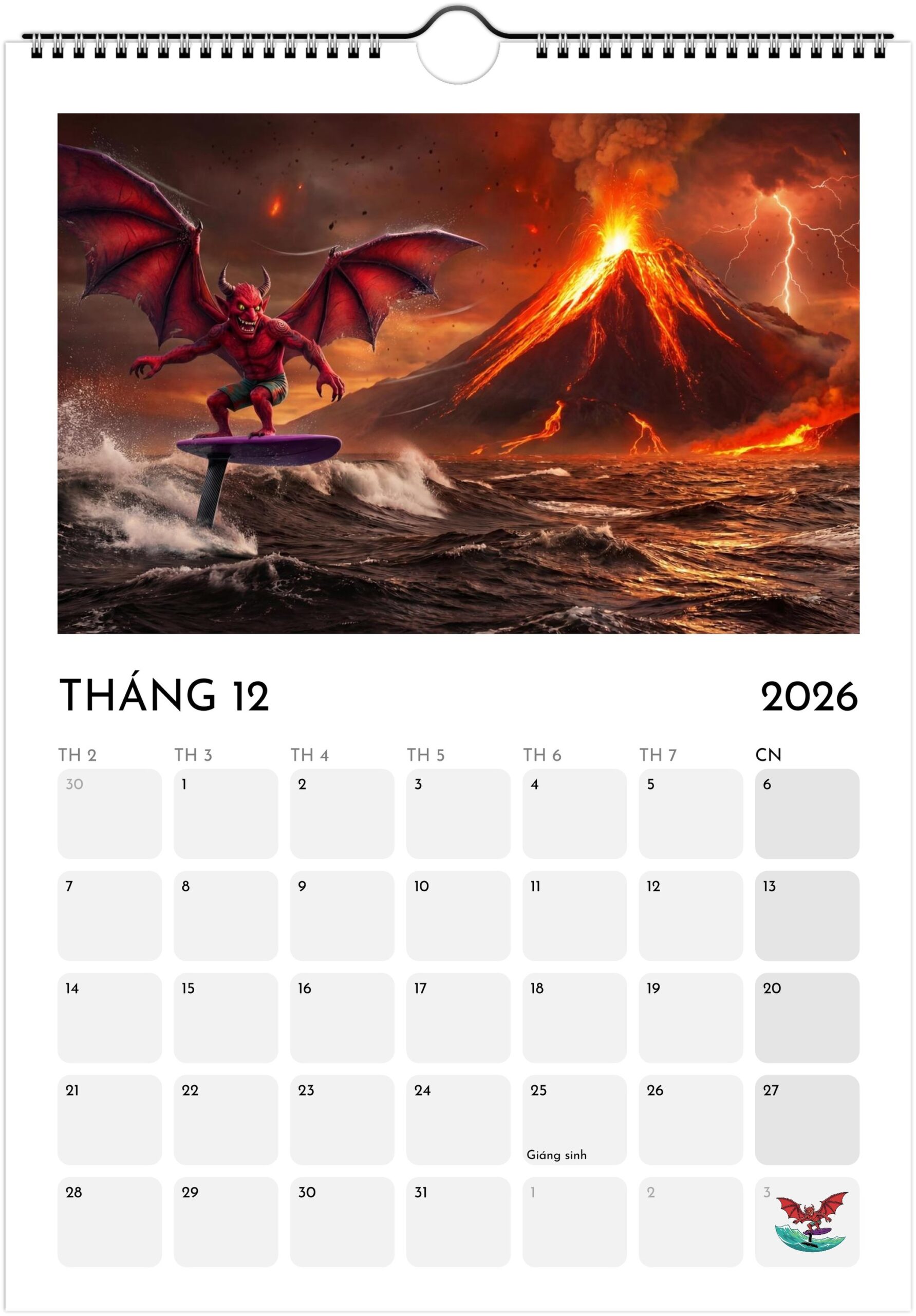 Foiling Freaks Wall Calendar 2026 (EU & Rest of World) - Printed in Vietnamese - Image 13