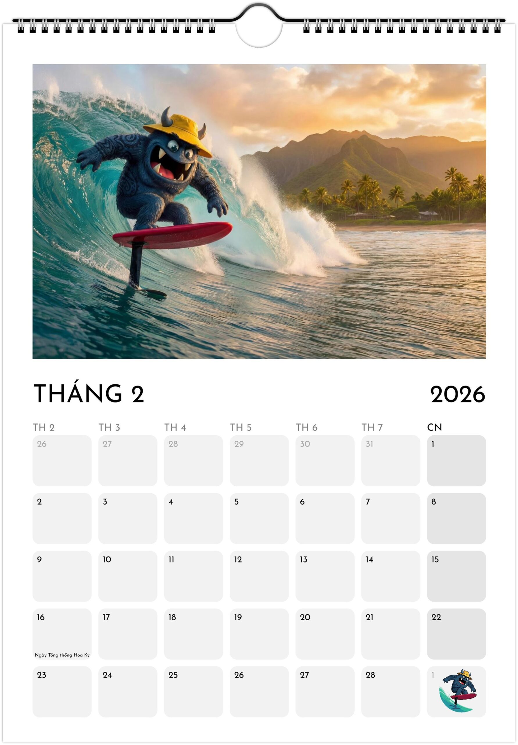Foiling Freaks Wall Calendar 2026 (EU & Rest of World) - Printed in Vietnamese - Image 3