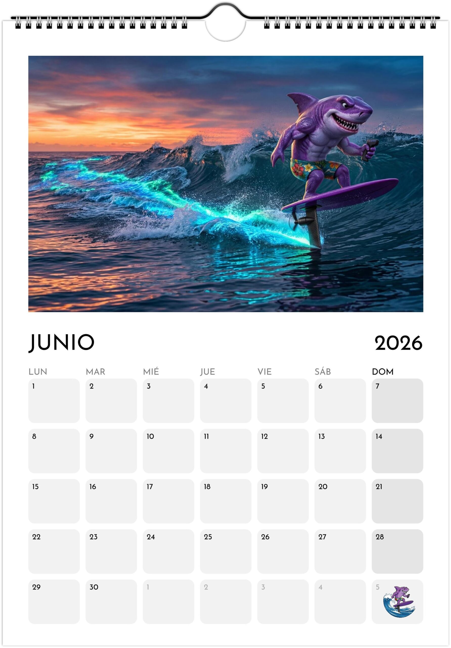Foiling Freaks Wall Calendar 2026 (EU & Rest of World) - Printed in Spanish - Image 7