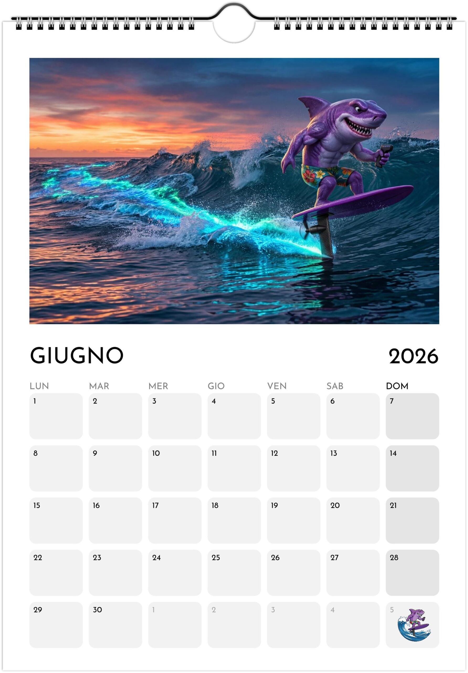 Foiling Freaks Wall Calendar 2026 (EU & Rest of World) - Printed in Italian - Image 7