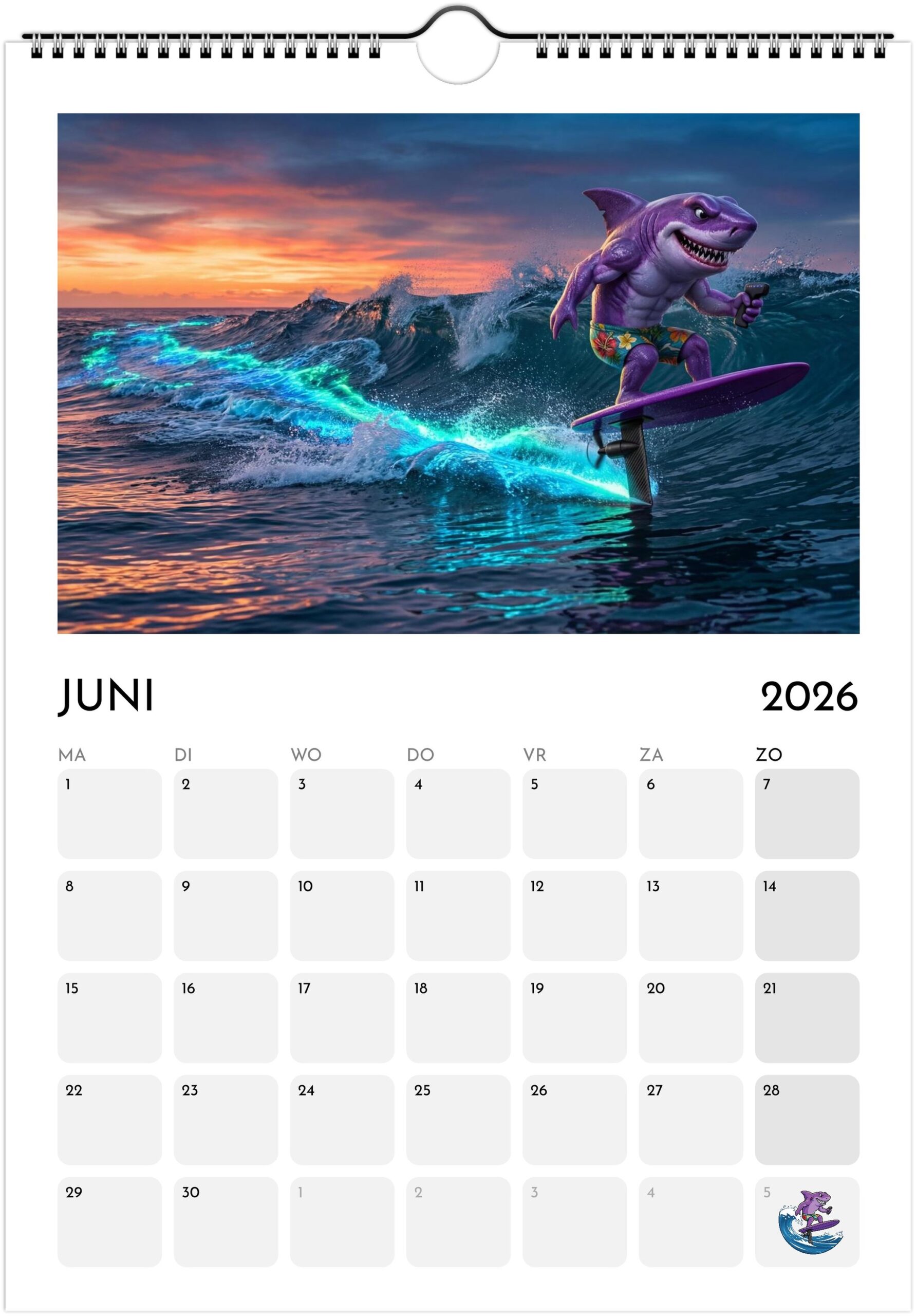 Foiling Freaks Wall Calendar 2026 (EU & Rest of World) - Printed in Dutch - Image 7