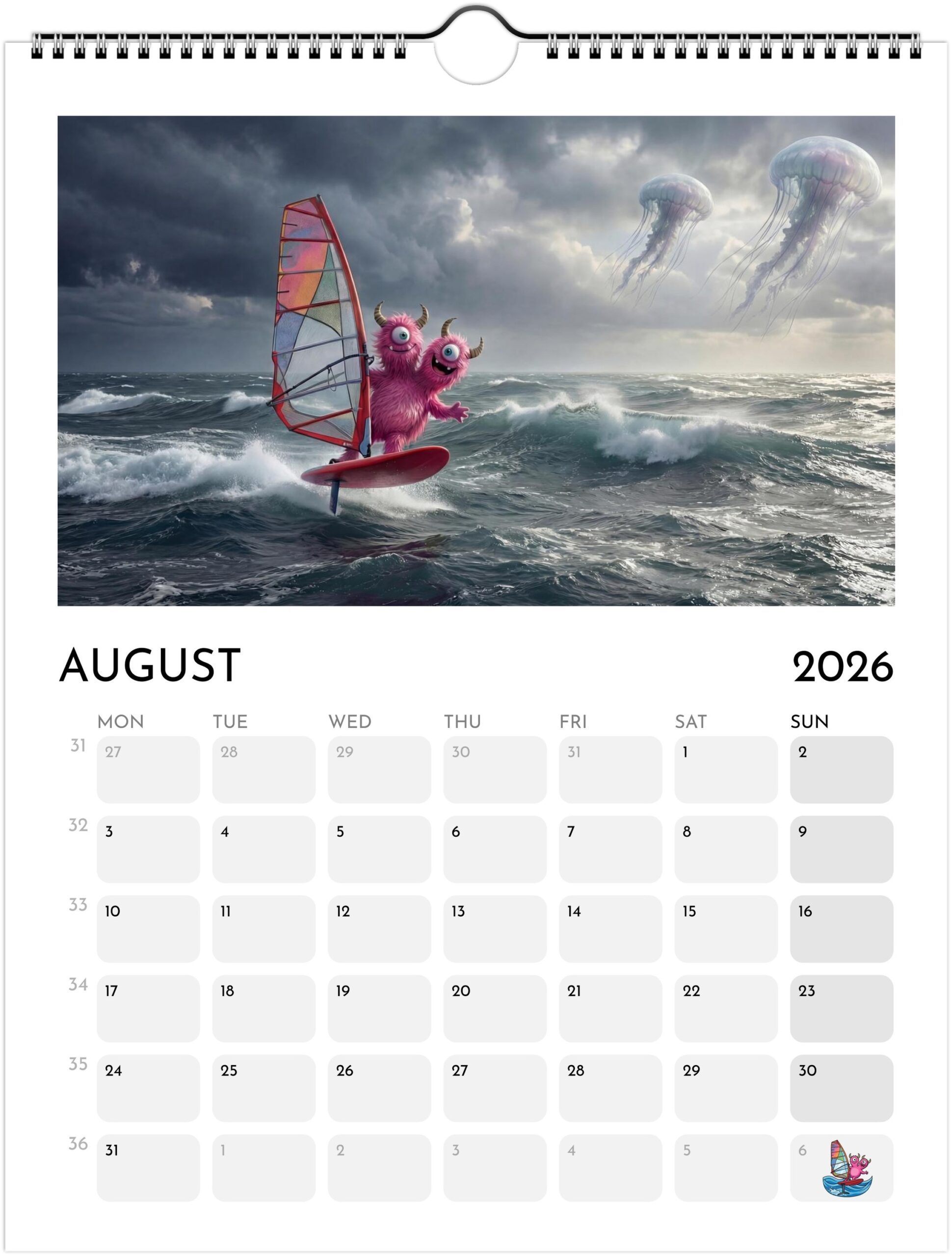 Foiling Freaks Wall Calendar 2026 (EU & Rest of World) - Printed in English - Image 9