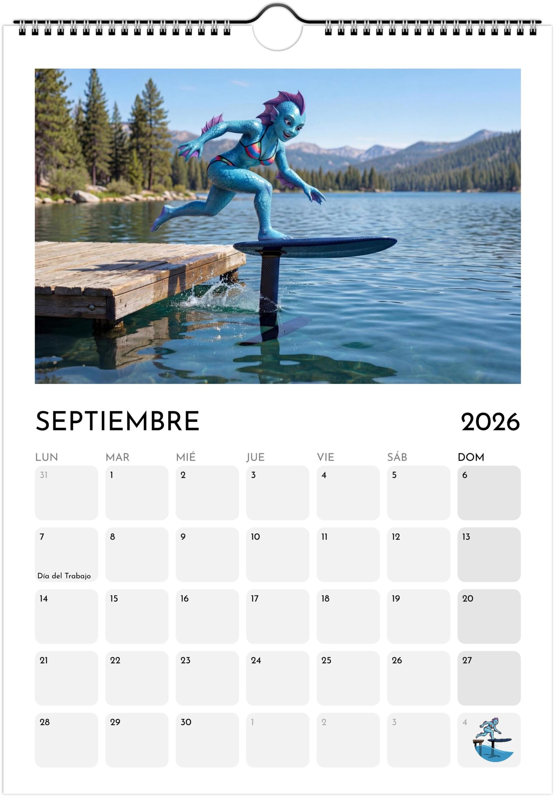 Foiling Freaks Wall Calendar 2026 (EU & Rest of World) - Printed in Spanish - Image 10