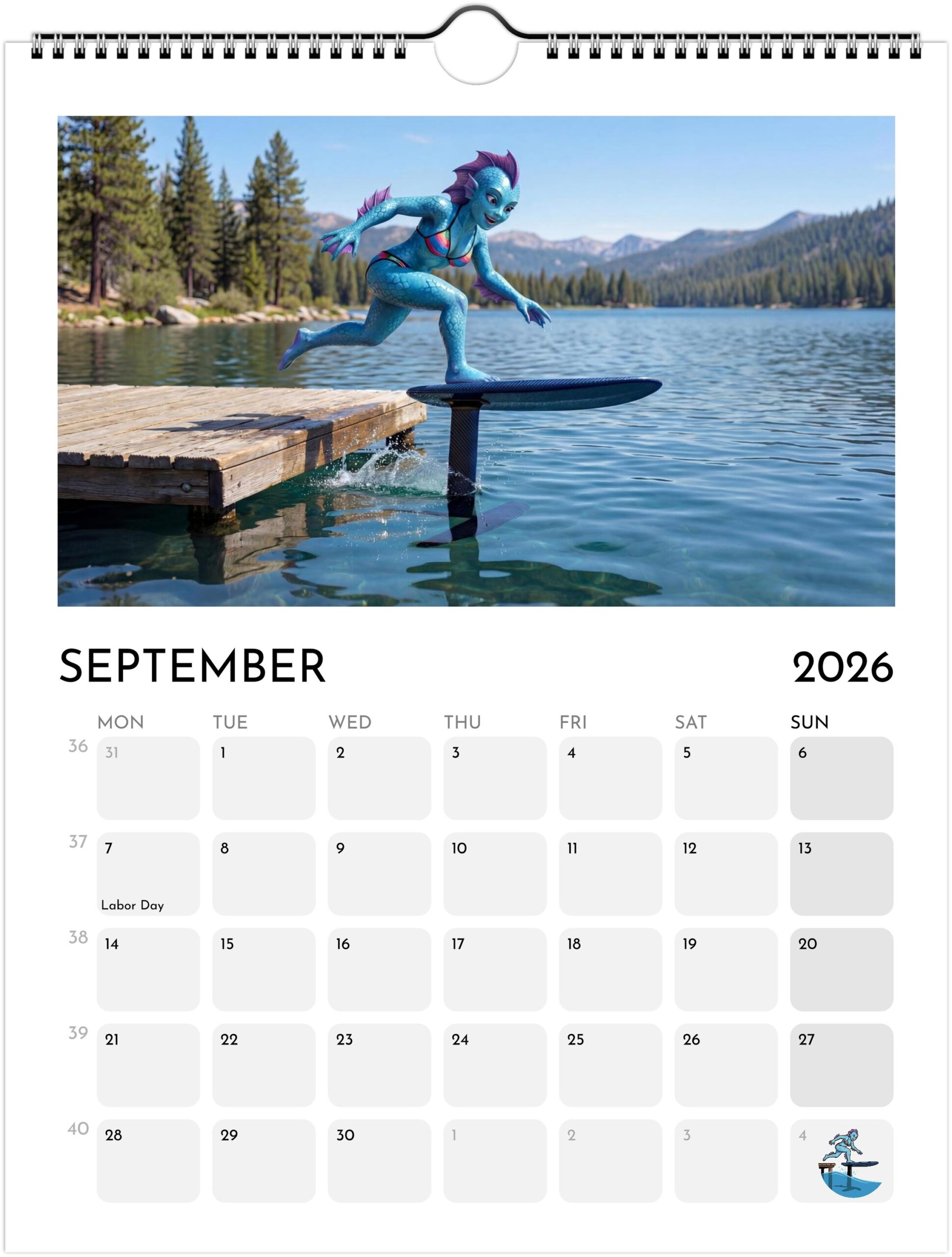 Foiling Freaks Wall Calendar 2026 (EU & Rest of World) - Printed in English - Image 10