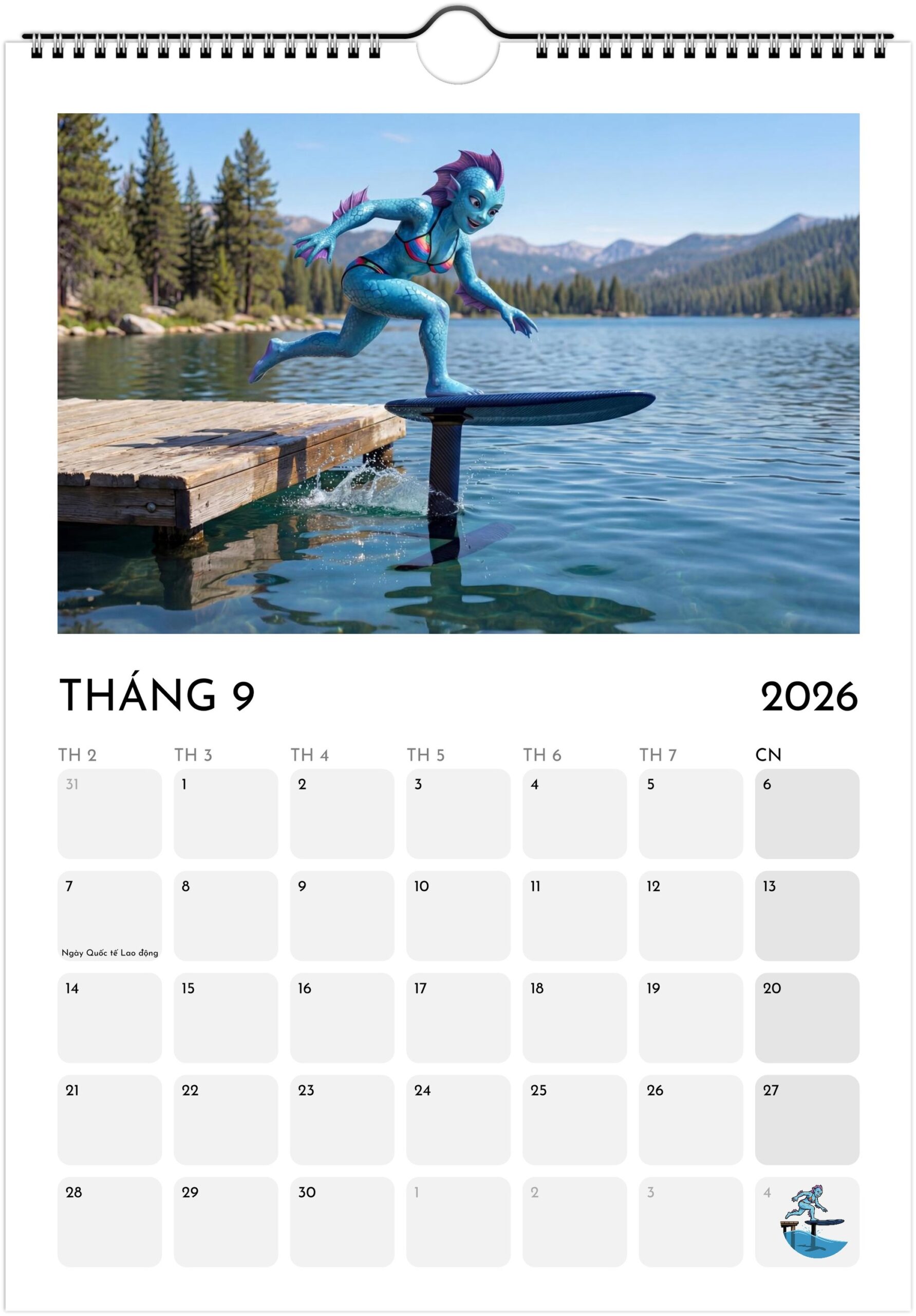 Foiling Freaks Wall Calendar 2026 (EU & Rest of World) - Printed in Vietnamese - Image 10