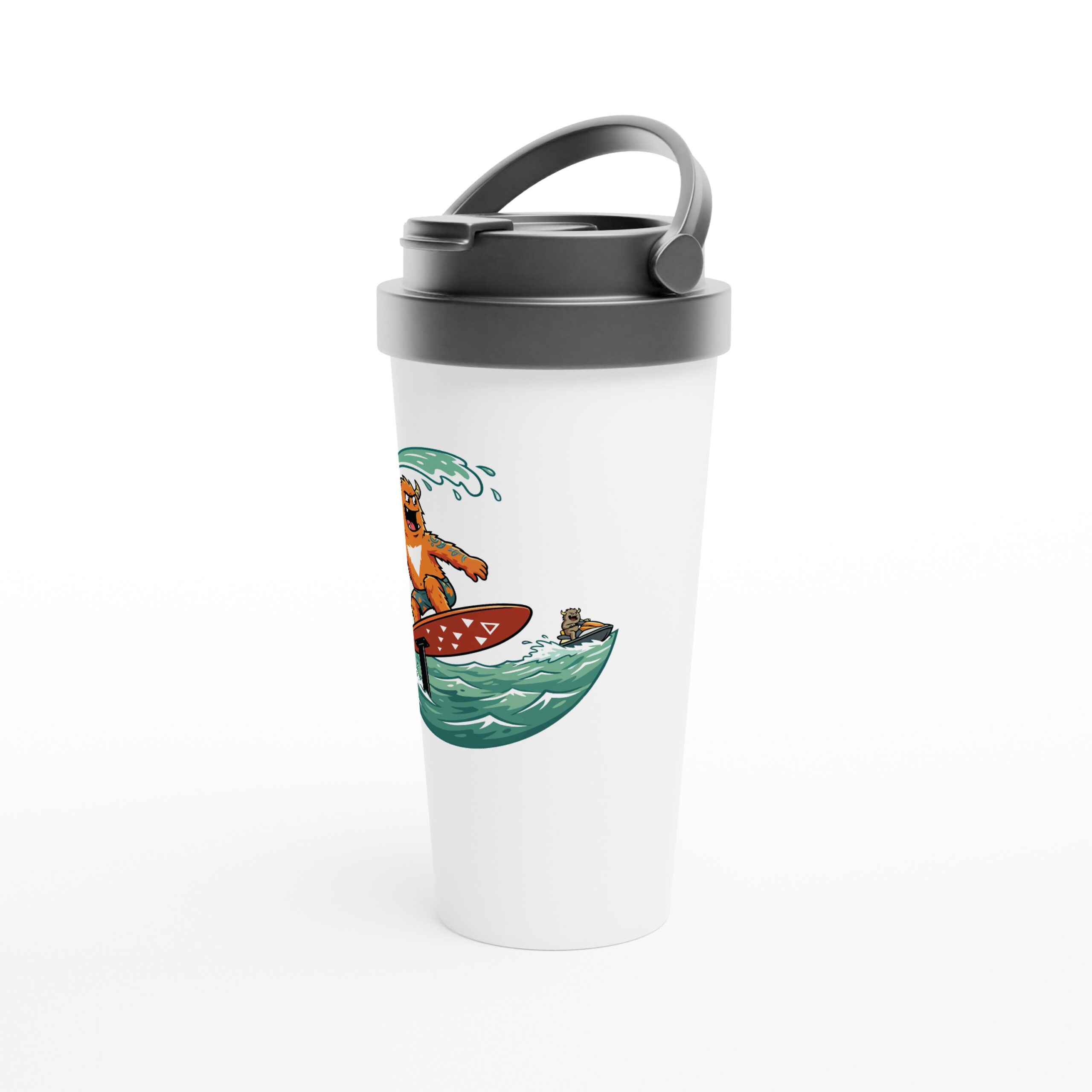 Koa Tow In White 15oz Stainless Steel Travel Mug - Image 3