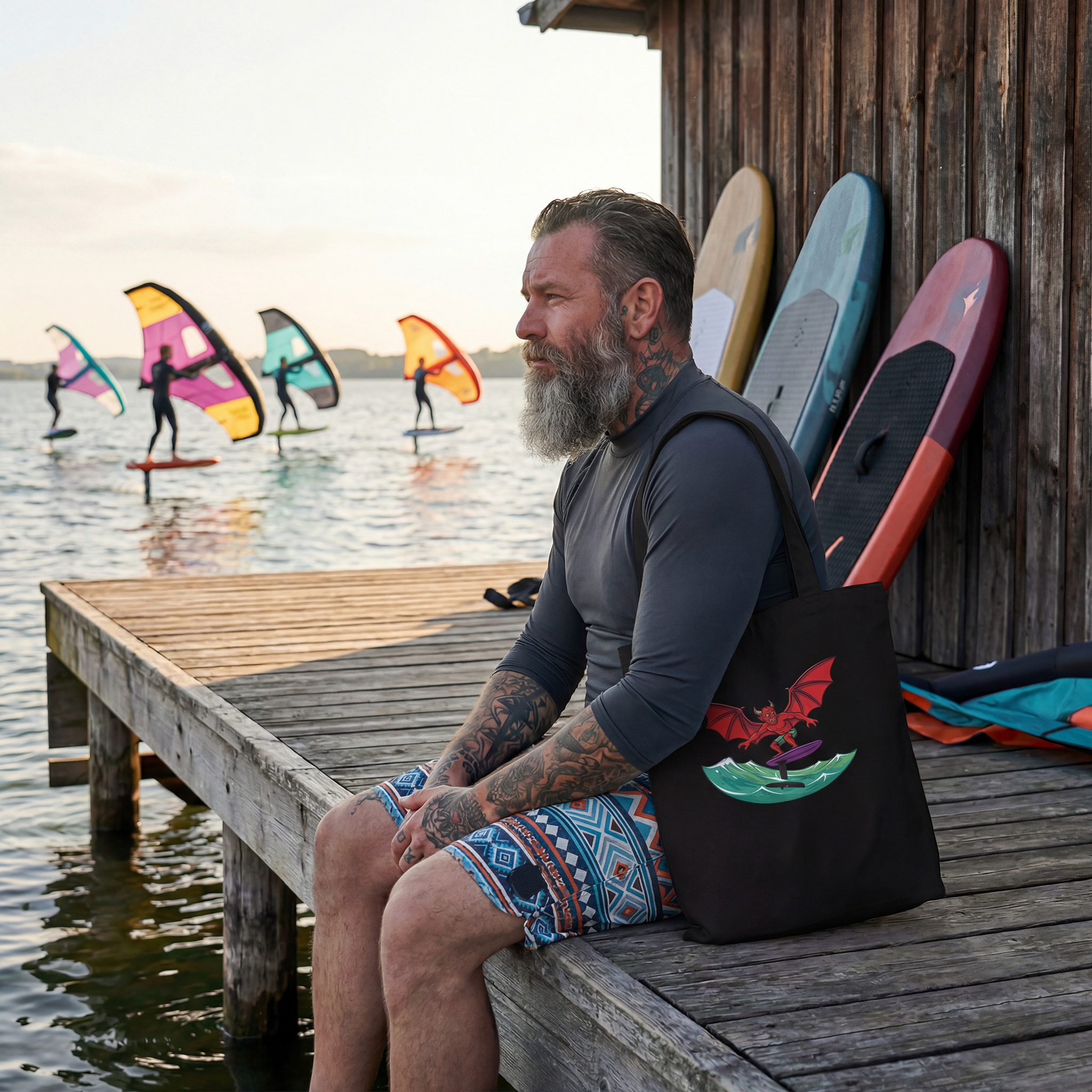 Vraxen Wing Foil Classic Tote Bag