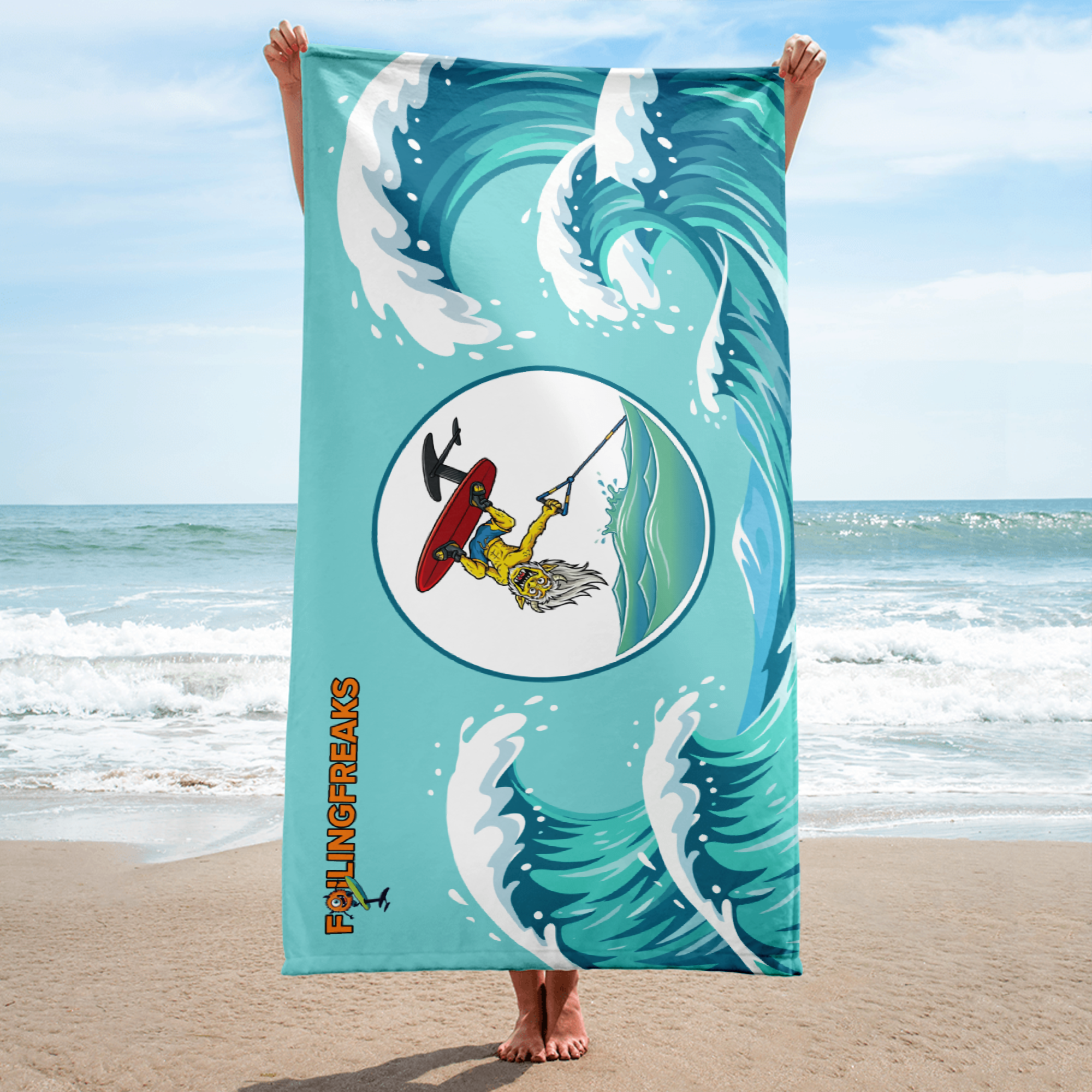 Grindle Wake Foil Beach Towel - Image 4