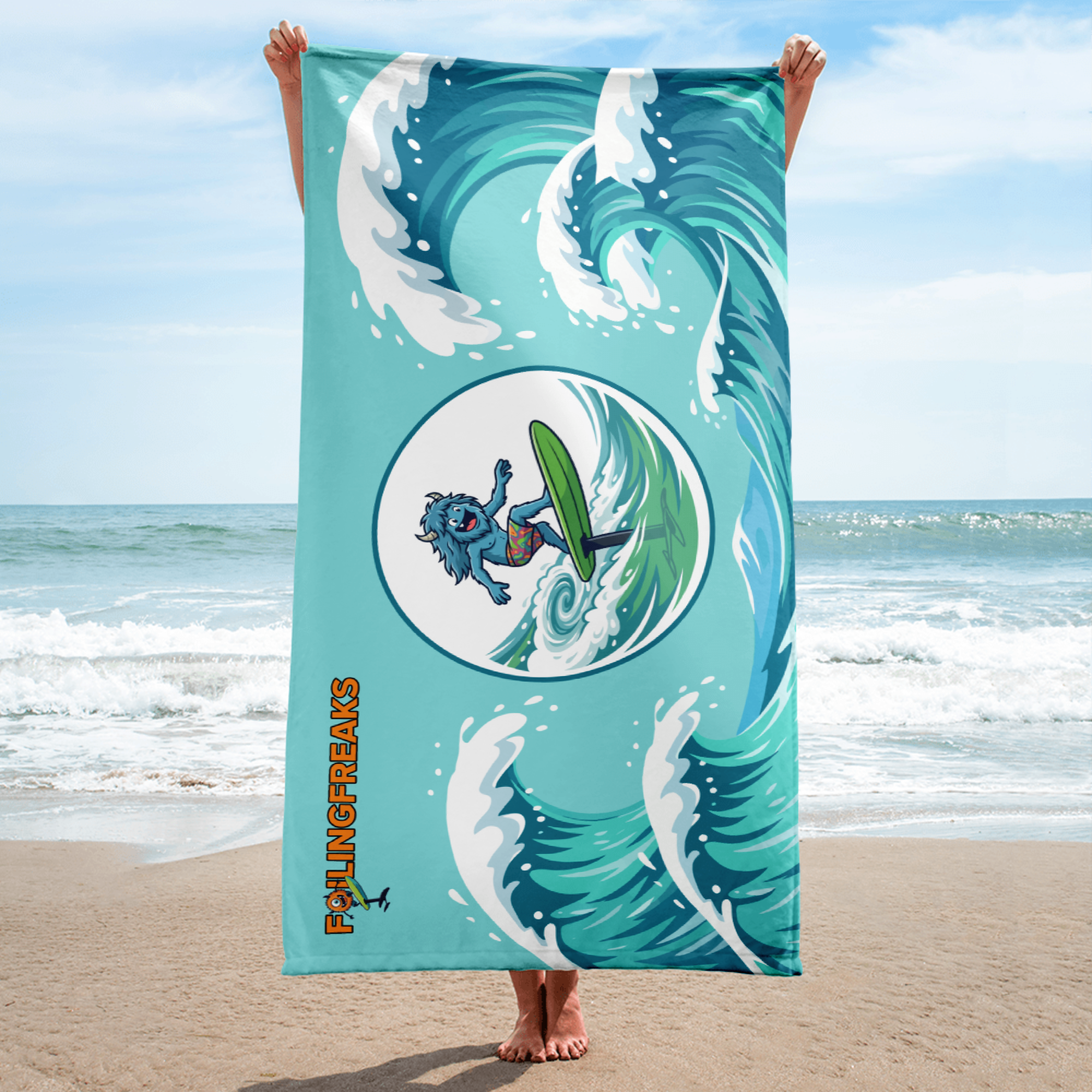 Riff River Foil Beach Towel - Image 4