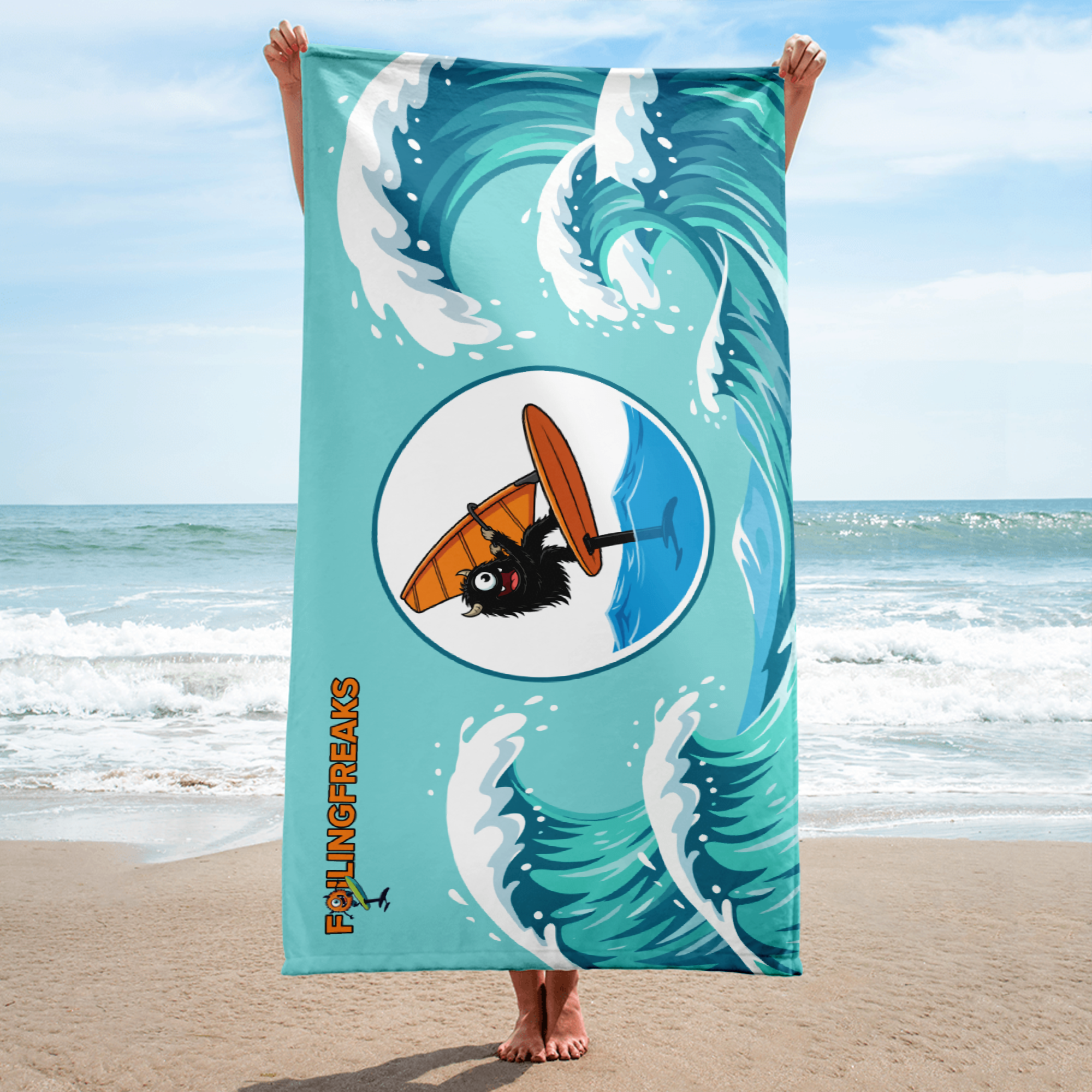 Blackjack Windsurf Foil Beach Towel - Image 4