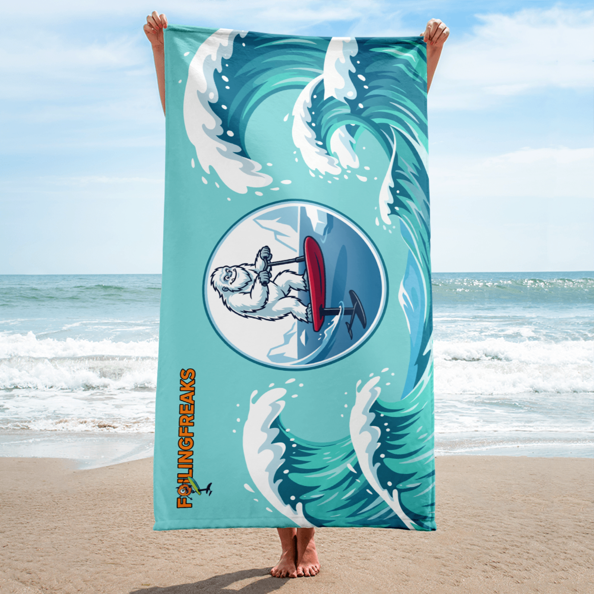 Frosty Scoot Pump Beach Towel - Image 4