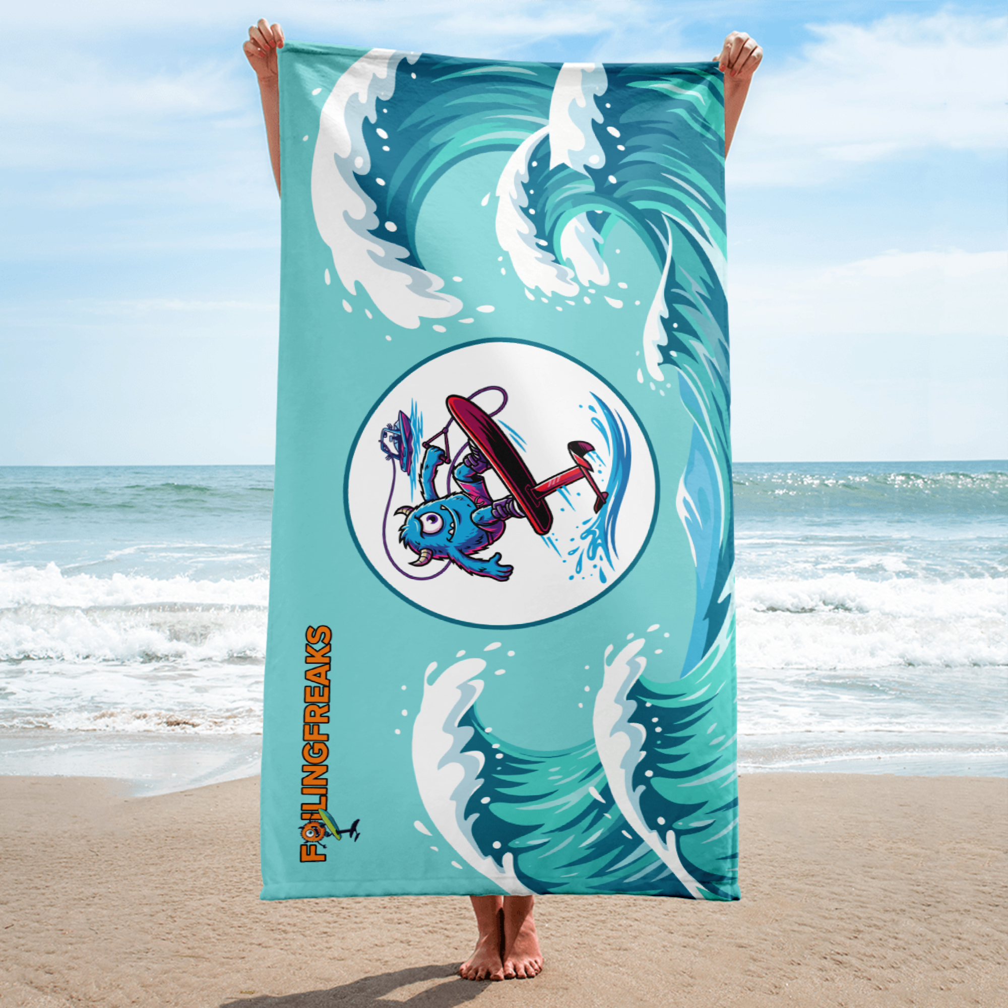 Bucklehorn Standup Foiling Beach Towel - Image 3