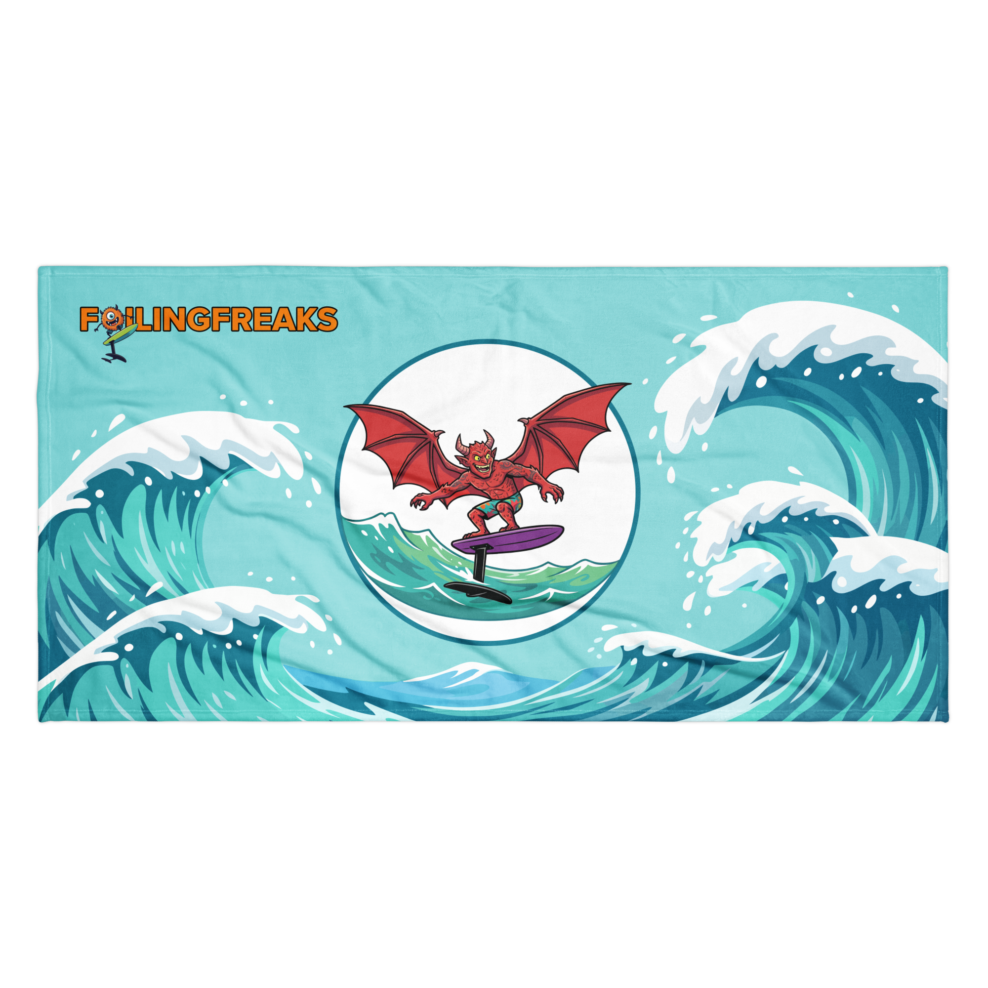 Vraxen Wing Foil Beach Towel - Image 2