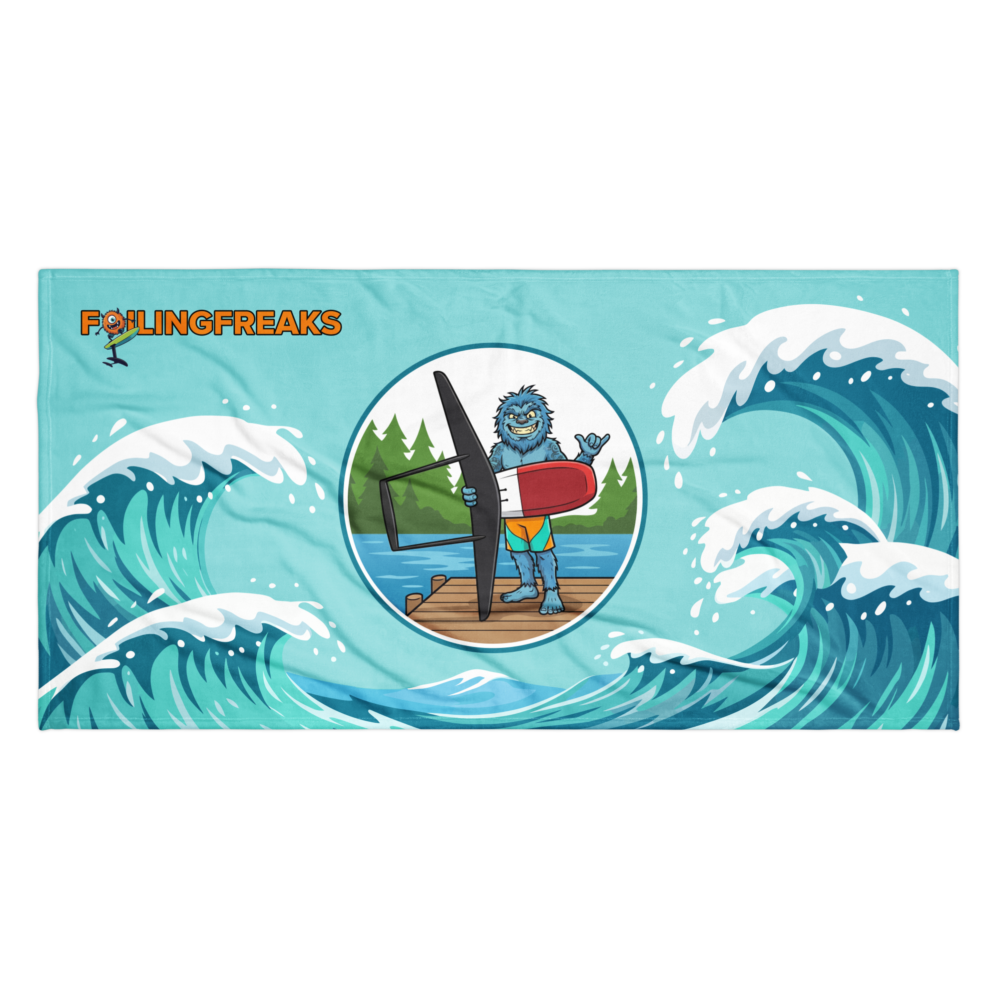 Glitch Freefoil Beach Towel - Image 2