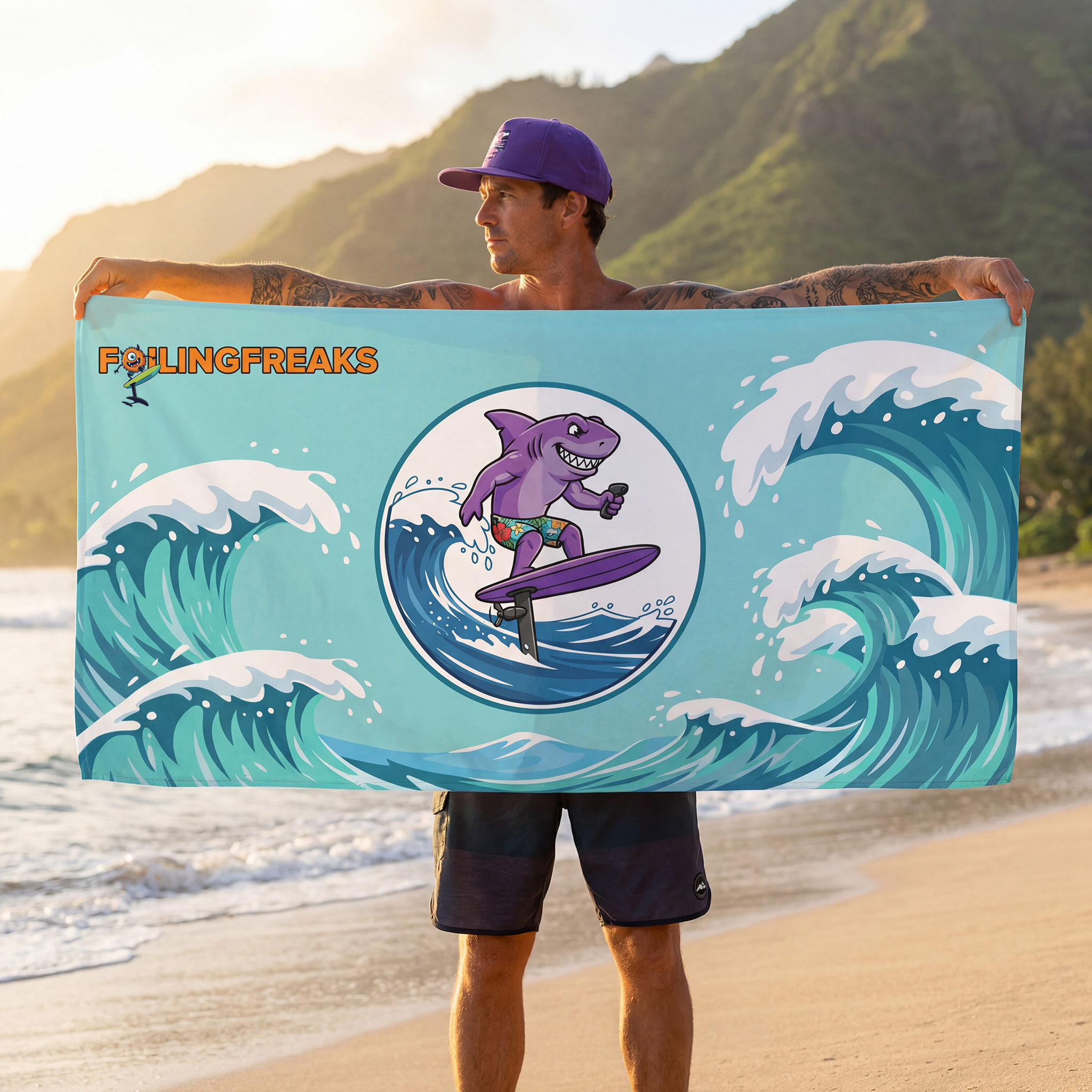 Rocco Foil Driving Beach Towel