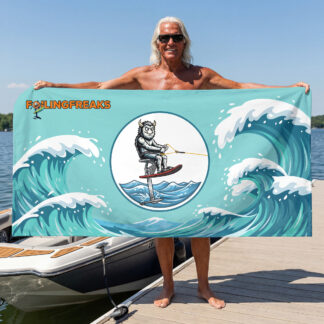 Pinto Sky Ski Beach Towel