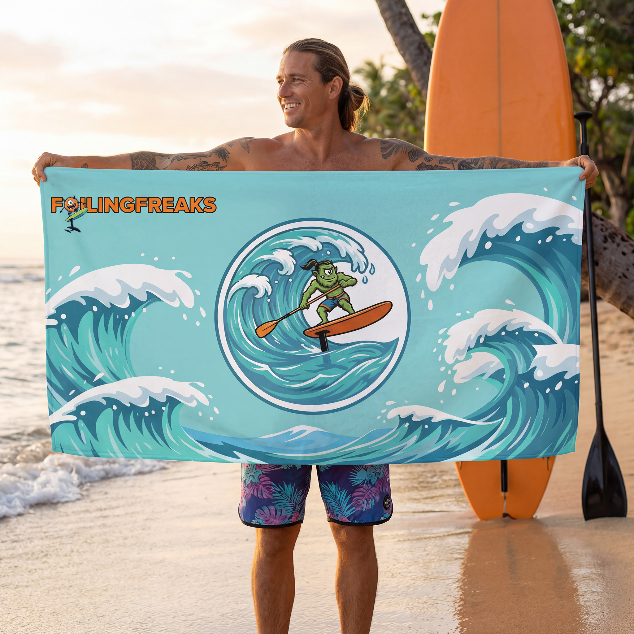 Grom SUP Foil Beach Towel