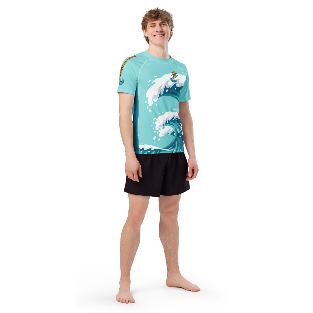Screaming Eeee Men’s Short Sleeve Rash Guard - Image 5