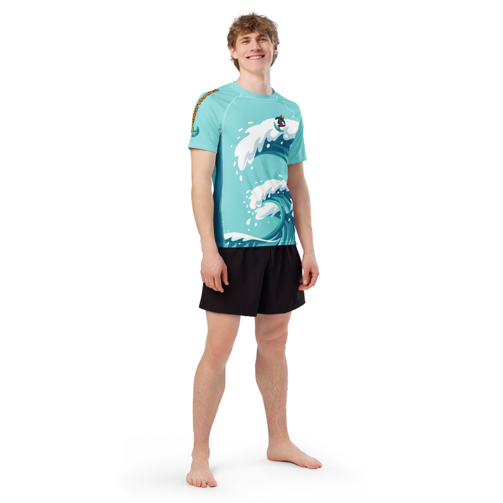 Big Dave Short Sleeve Men’s Rash Guard - Image 6