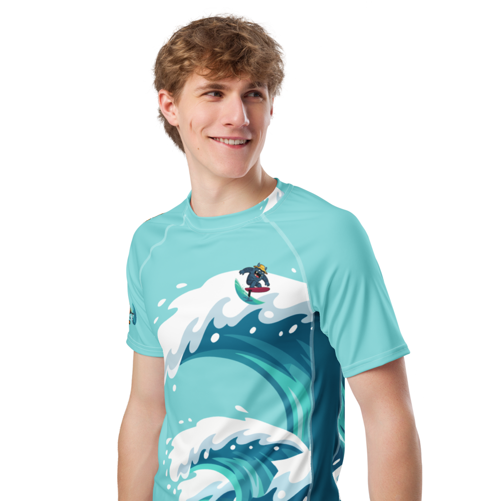 Big Dave Short Sleeve Men’s Rash Guard - Image 5